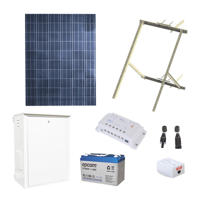 PL-1224G-1R EPCOM POWER LINE Kit Solar de 8.5 W con PoE Pasivo 24 Vcd