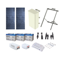 PL1224GRC SYSCOM Kit Solar de 24 W con PoE 802.3af y PoE Pasivo
