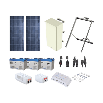 PL1224GRC SYSCOM Kit Solar de 24 W con PoE 802.3af y PoE Pasivo