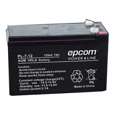 PL-7-12 EPCOM Bateria con Tecnologia AGM VRLA 7 Ah