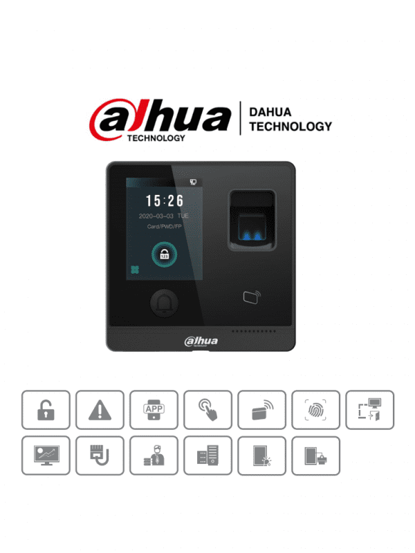 DHI-ASI1212F-D DAHUA Control de Acceso STANDALONE/ Conexión remota P2P SMARTPSS / Uso interior