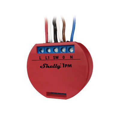 SHELLY1PM ALLTERCO Relevador / Interruptor WIFI CLOUD / Industrial y residencial Inteligente