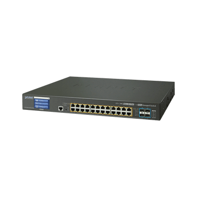 GS-5220-24UP4X PLANET Switch Administrable L3 24 puertos 10/100/1000 Mbps c/Ultra PoE 400 Watts