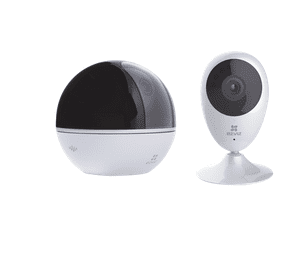 Kit de Cámaras EZVIZ EZ-360MKIT CAMARAS BARATAS PARA HOGAR/ WiFi Incluye  EZ-MINO y C6TC  Audio 2 Vías  Detección de Movimiento Ranura para Memoria