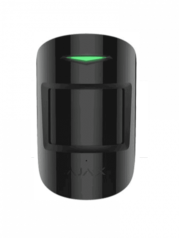 28266.06.BL3 AJAX CombiProtect B Detector inalámbrico combinado de rotura de cristal y movimiento. Color Negro