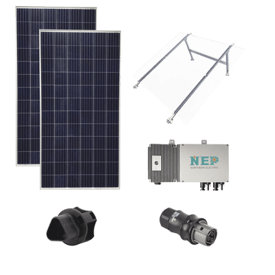 KIT1BDM600LV127 EPCOM Kit Solar para Interconexión de 550 W de Potencia, 127 Vca con Microinversores y Paneles Policristalinos