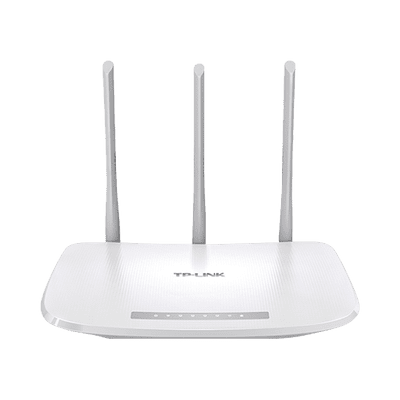 TL-WR845N TP-LINK Router Inalámbrico WISP, 2.4 GHz, 300 Mbps, 3 antenas externas omnidireccional 5 dBi, 4 Puertos LAN 10/100 Mbps