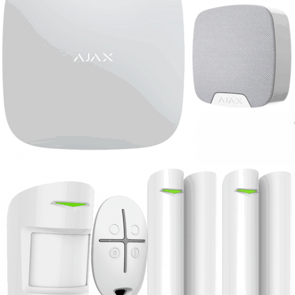 RES-2-1-SI-LL AJAX KIT RESIDENCIAL Panel de alarma control mediante aplicación para smartphone, 1 sensor de movimiento