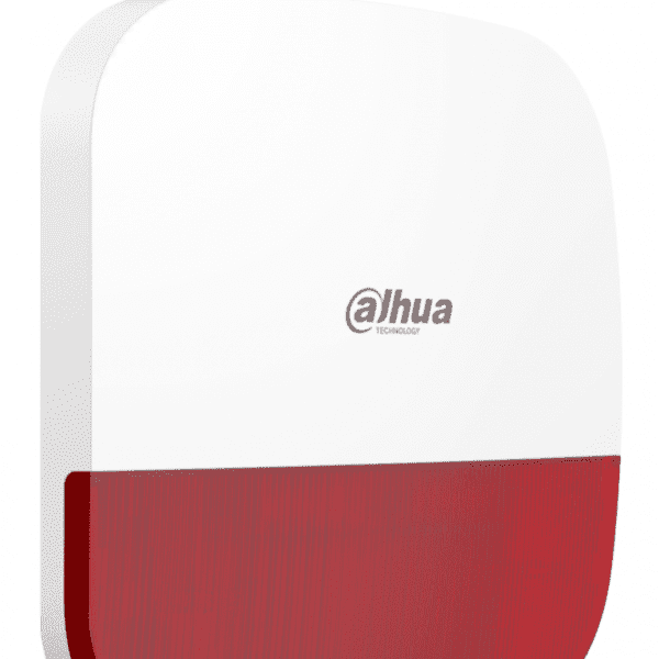 DHI-ARA13-W2 DAHUA Sirena Inalámbrica para Exterior con Estrobo/ 110dB/ Múltiples sonidos de Alarma/ IP65/ Alarma de Batería Baja