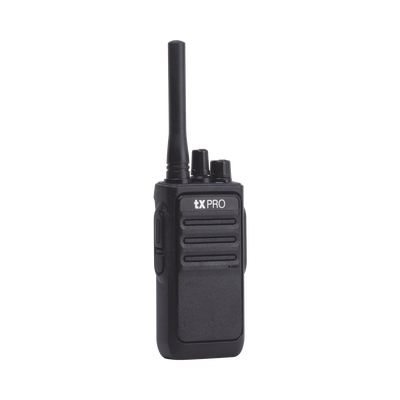 TX-320 TXPRO Radio Portátil UHF 400-470 MHz, 16 canales, 2 Watts de potencia, SÚPER Bajo Costo