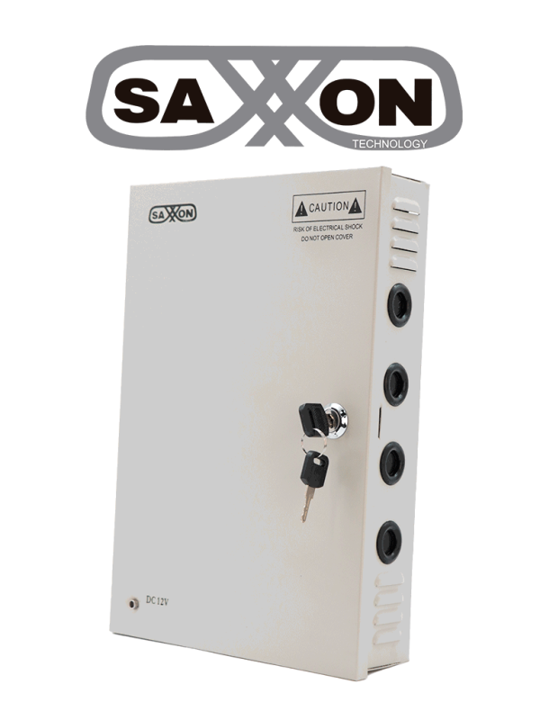 SX10A18CH  SAXXON Fuente de Poder Profesional 12 VCD / 10 Amperes / 18 Canales