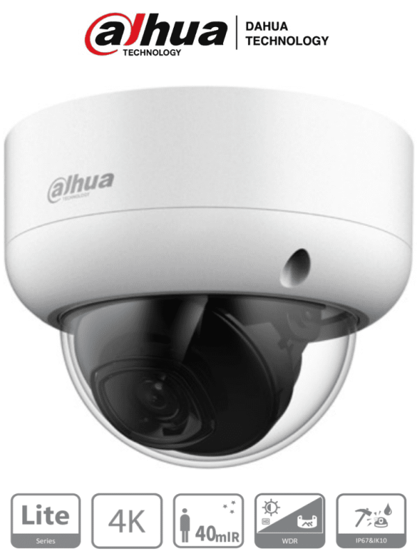 HAC-HDBW1801EAN DAHUA Camara Domo Antivandalica 4k/ 8MP/106 Grados de Apertura/ Metalica