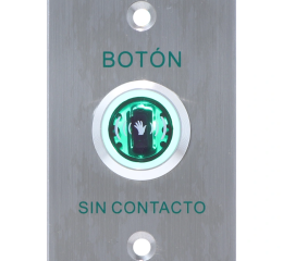ISK841BLED YLI Botón de Salida sin Contacto, Indicador LED, Acero Inoxidable
