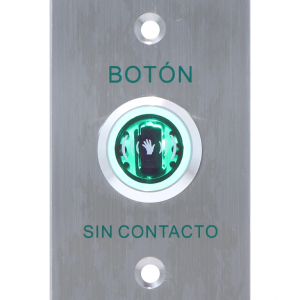 ISK841BLED YLI Botón de Salida sin Contacto, Indicador LED, Acero Inoxidable