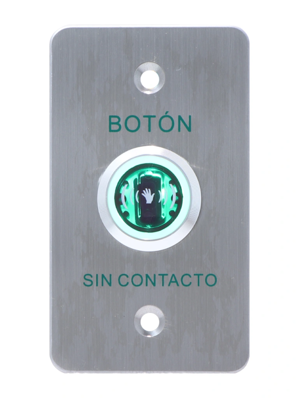 ISK841BLED YLI Botón de Salida sin Contacto, Indicador LED, Acero Inoxidable