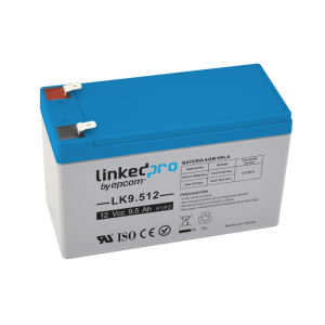 LK9.512 LINKEDPRO Batería 12 Vcc / 9.5 Ah / UL / Tecnología AGM-VRLA / Vida útil promedio 5 años