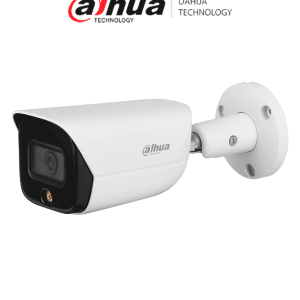 DH-IPC- HFW3449E-AS-LED DAHUA Cámara IP 4MP/ Fullcolor/ 2.8mm/ WizSense/ SMD Plus/ Ranura MicroSD/ E&S de alarma/ IP67
