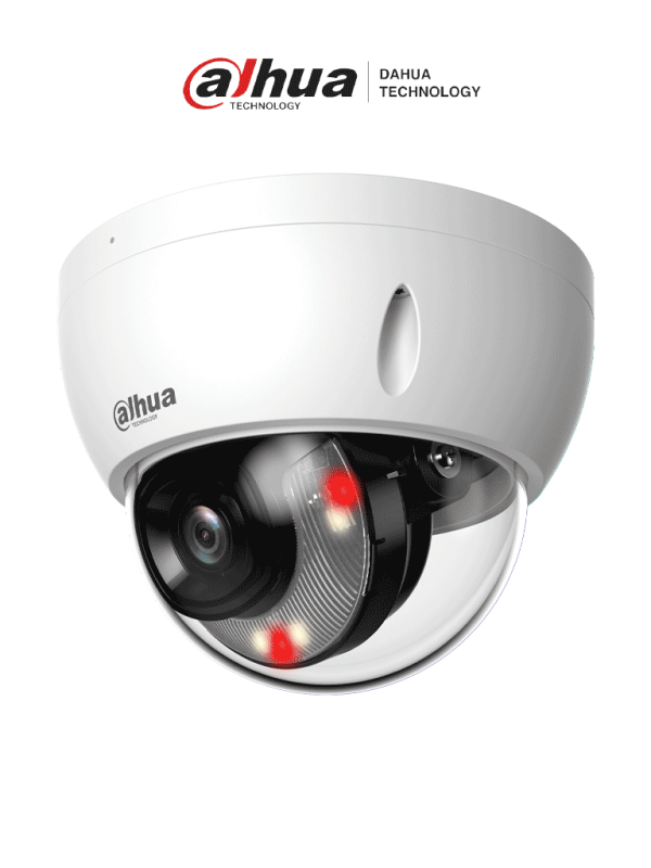 DH-IPC-HDBW2649EP-S-IL DAHUA Camara IP Domo Antivandalica de 6MP/ Lente de 2.8mm/ 30Mts de Iluminador Dual Inteligente+Full Color/ SMD Plus